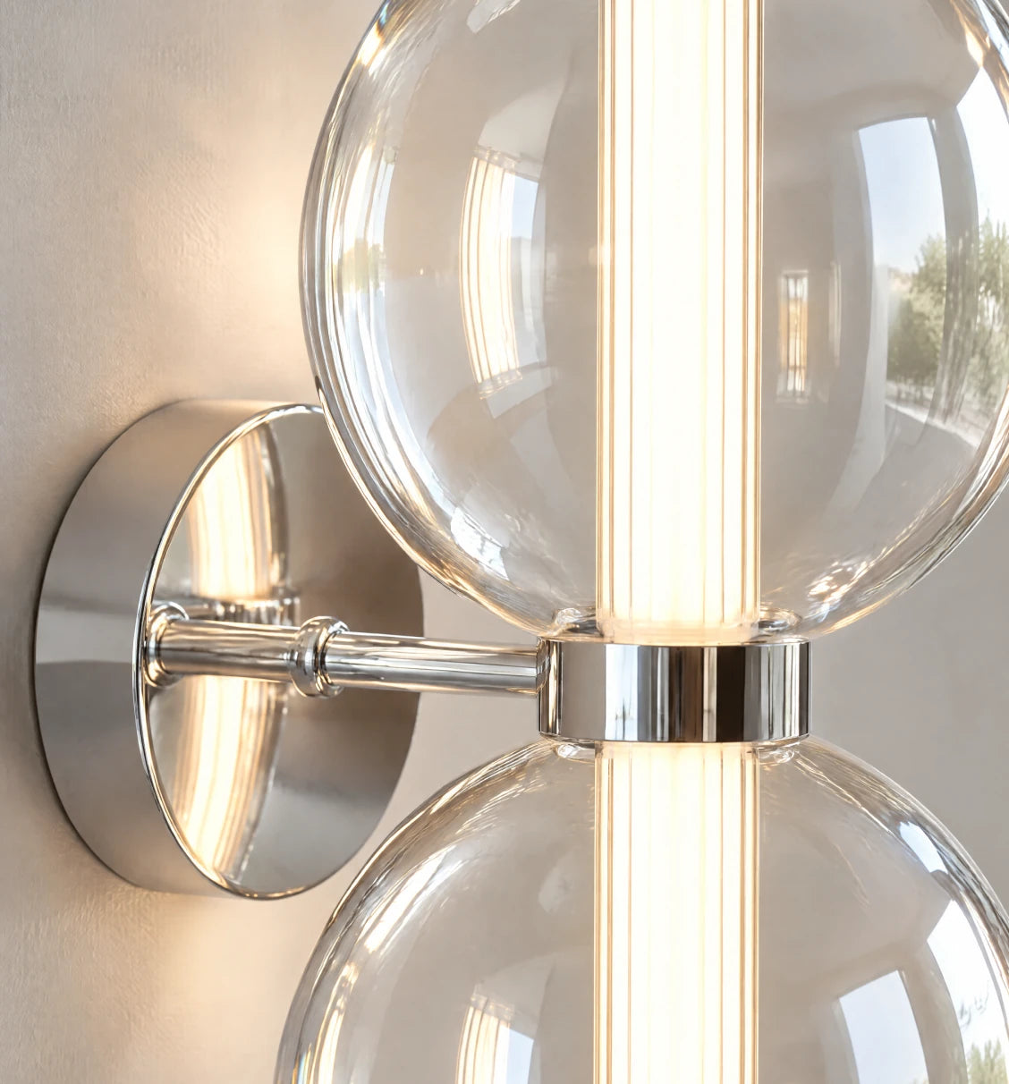 Transparent glas med exklusiv glans