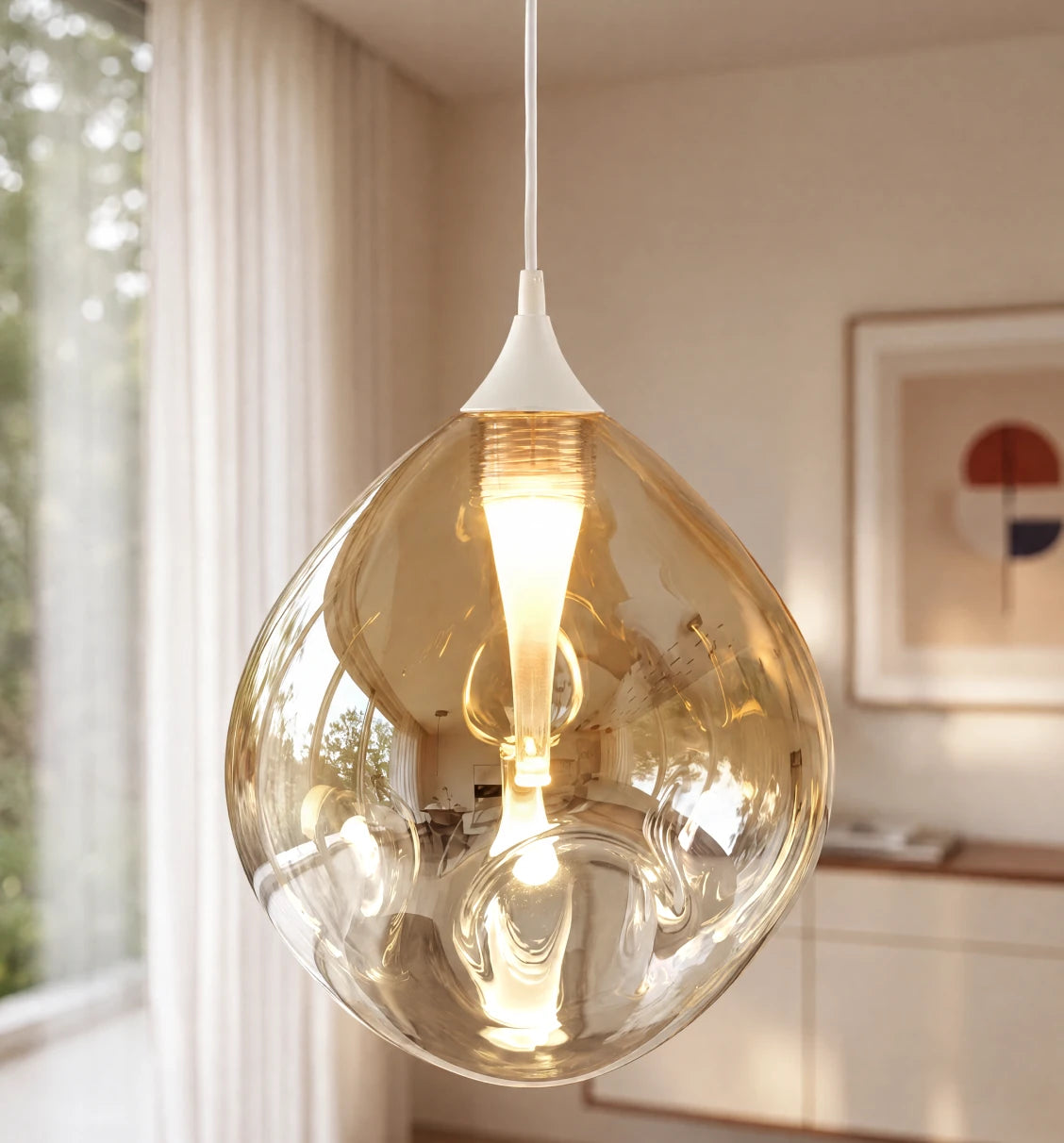 Glas med färgskiftning som blickfång