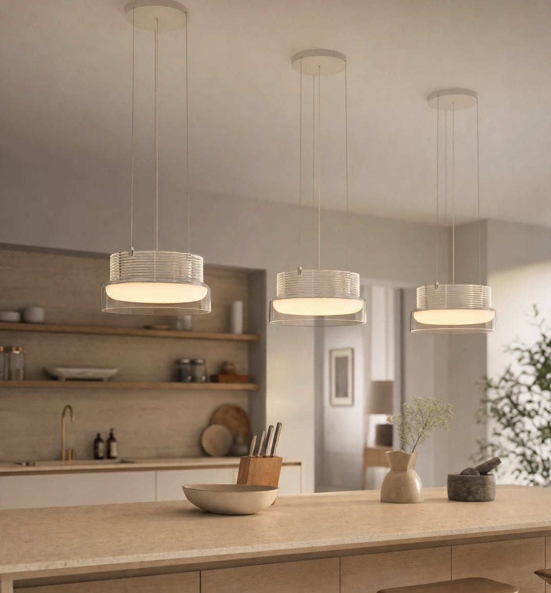 Del av en harmonisk lampfamilj